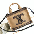 TRIOMPHE 26 FABRIC BLACK BROWN BAG