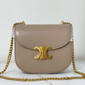 TRIPHOME 19 SADDLE BAG ORCHID PURPLE CALFSKIN