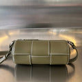 SMALL CYLINDER CASSETTE 21 IN TOBACCO BROWN CALFSKIN