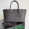 LARGE CABAT 51 IN BROWN LAMBSKIN