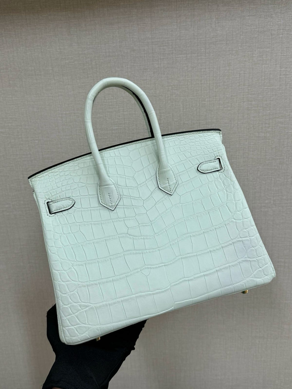 HERM Birkin 25cm Bag In Shade of Green Vert d'Eau