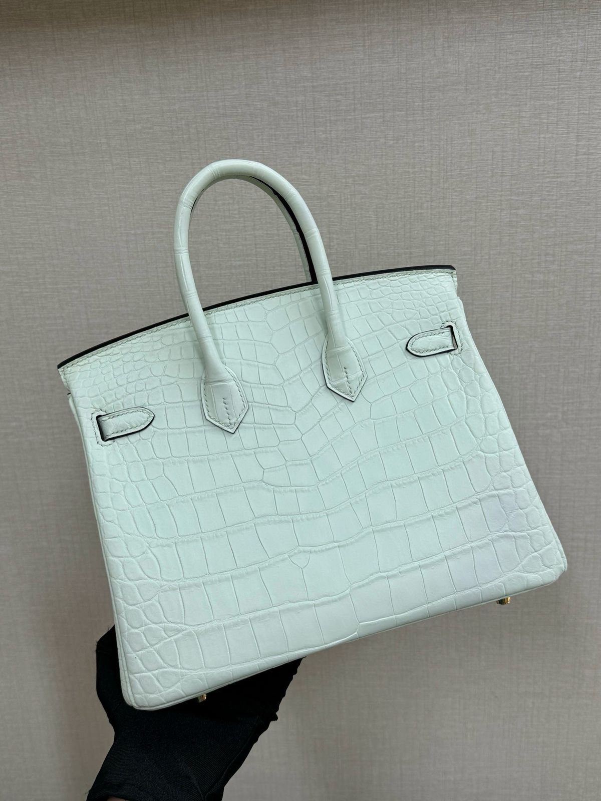 HERM Birkin 25cm Bag In Shade of Green Vert d'Eau