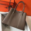 HERM Garden Party 36 Bag In Taupe Clemence Leather