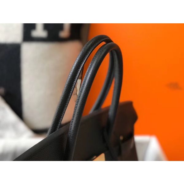 HERM Birkin 35cm Bag In Black Togo Leather GHW