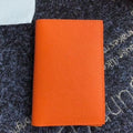 HERM MC¬≤ Euclide Card Holder In Orange Epsom Leather