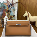 HERM Kelly Elan Handmade Bag In Gold Epsom Leather