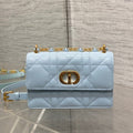 MISS CARO MINI BAG 17 IN BABY BLUE MACROCANNAGE LAMBSKIN