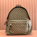 MEDIUM BACKPACK 42 IN BEIGE AND DARK BROWN GG CANVAS