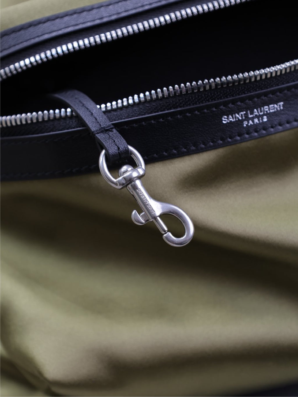 CITY BACKPACK 38 IN MOSS GREEN SILK